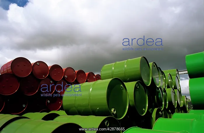 : Chemical drum storage at Altona near Melbourne : Chemical drum storage at Altona near Melbourne