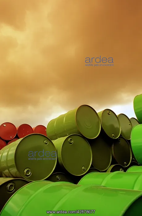 : Chemical drum storage at Altona near Melbourne : Chemical drum storage at Altona near Melbourne