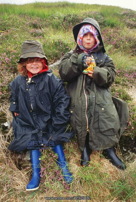  : Children - dressed for rain