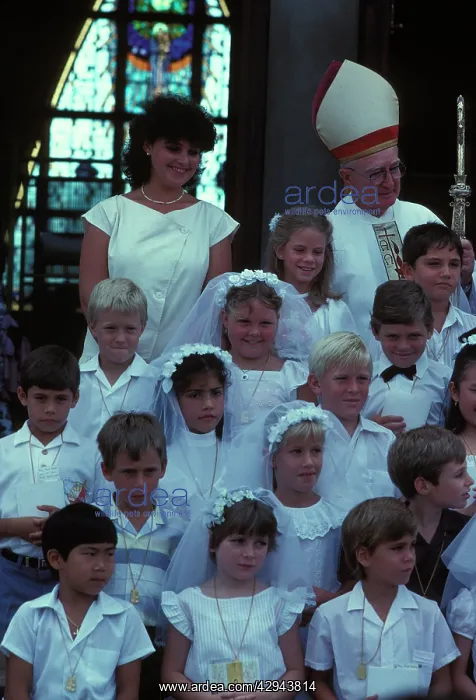 : Children at First Communion, Darwin, Northern Territory : Children at First Communion, Darwin, Northern Territory