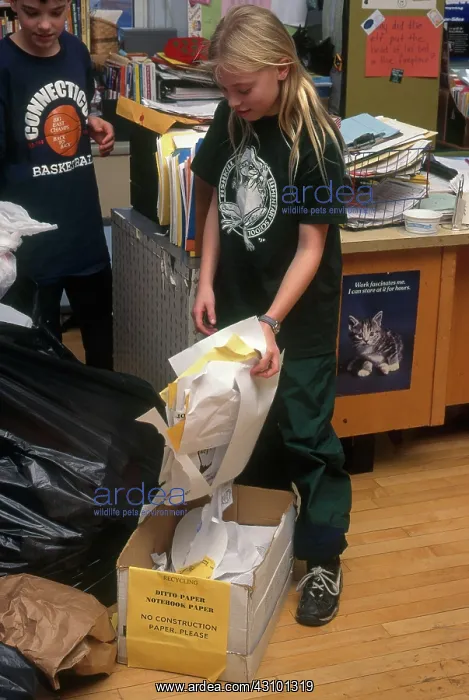 : Children Recycle Paper : Children Recycle Paper