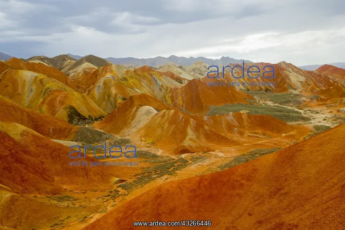 : Chine, Province du Gansu, Zhangye, paysages : Chine, Province du Gansu, Zhangye, paysages