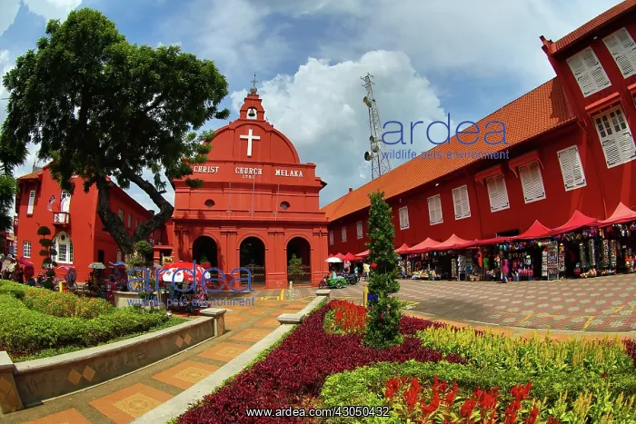 : Christ Church in Dutch Square, known as Red Square, in M : Christ Church in Dutch Square, known as Red Square, in M