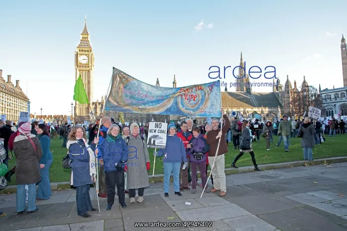 : Christian Ecology Link members with CEL banner : Christian Ecology Link members with CEL banner