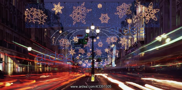 : Christmas Lights, London, England : Christmas Lights, London, England