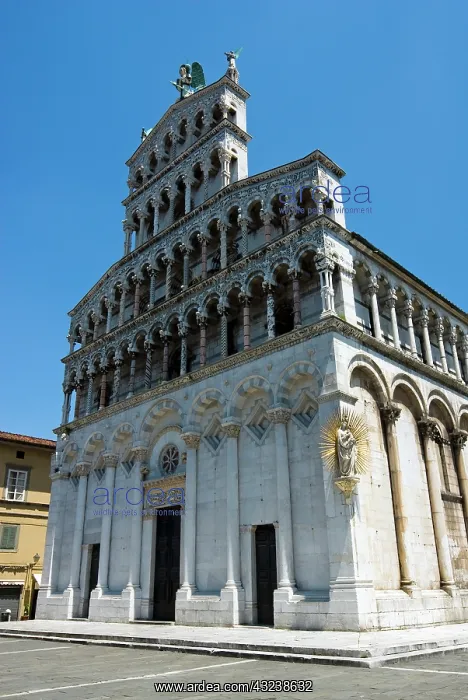 : Church of San Michele in Foro, Lucca, Tuscany : Church of San Michele in Foro, Lucca, Tuscany