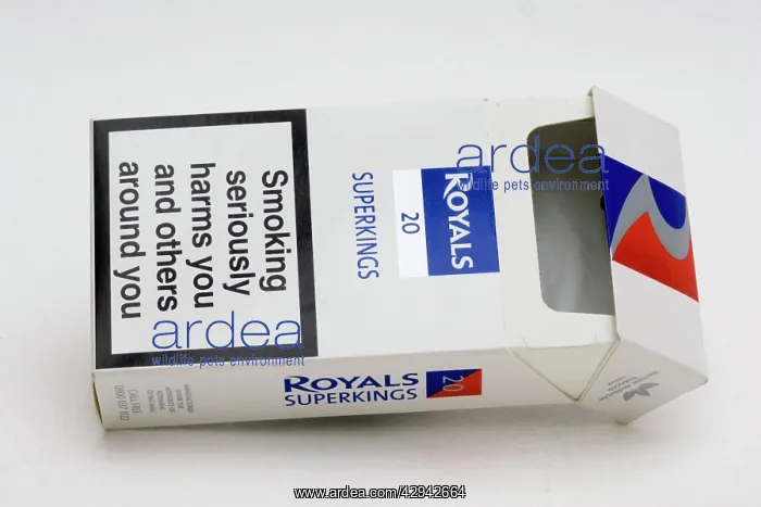 : Cigarettes - Red white and blue packet of Royals : Cigarettes - Red white and blue packet of Royals