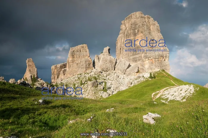  : Cinque Torri in the evening light, Cinque Torri
