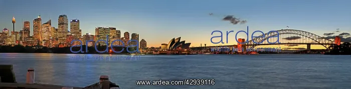 : City skyline with Opera House and Bridge. Sydney : City skyline with Opera House and Bridge. Sydney