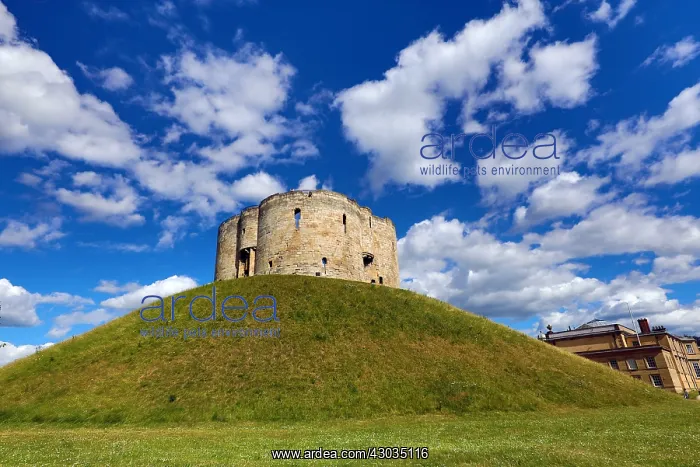 : Clifford's Tower at York Castle in York, Yorkshire : Clifford's Tower at York Castle in York, Yorkshire