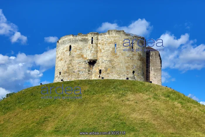 : Clifford's Tower at York Castle in York, Yorkshire : Clifford's Tower at York Castle in York, Yorkshire