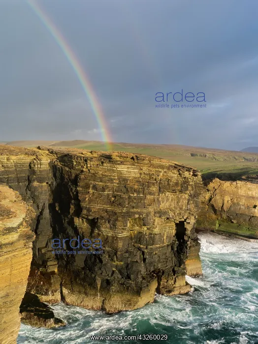  : The Cliffs of Yesnaby in Orkney, during