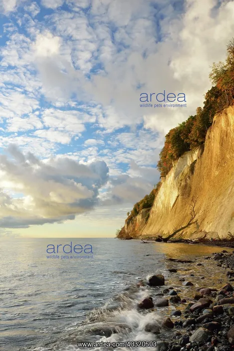 : Clouds above sea, chalk cliffs, Jasmund National : Clouds above sea, chalk cliffs, Jasmund National