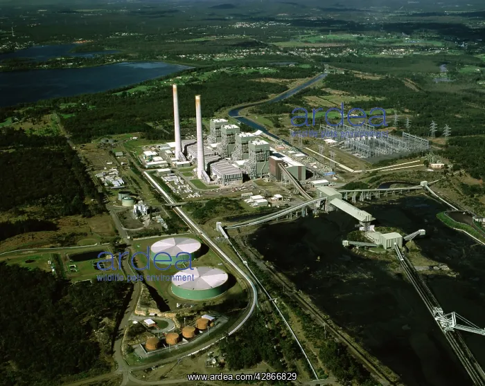 : Coal-fired Eraring Power Station aerial shot. It : Coal-fired Eraring Power Station aerial shot. It