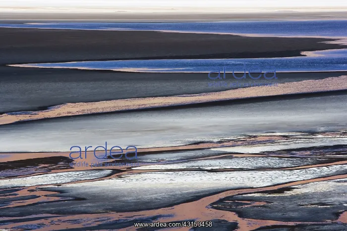 : Colorful mineral patterns on edge of salt lake : Colorful mineral patterns on edge of salt lake