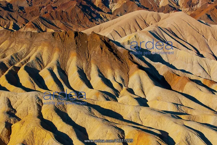 : Coloured rock formations in the evening light at : Coloured rock formations in the evening light at