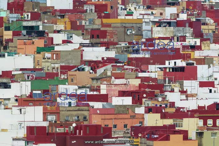 : Colourful popular quarter in Algeciras Cadiz province : Colourful popular quarter in Algeciras Cadiz province