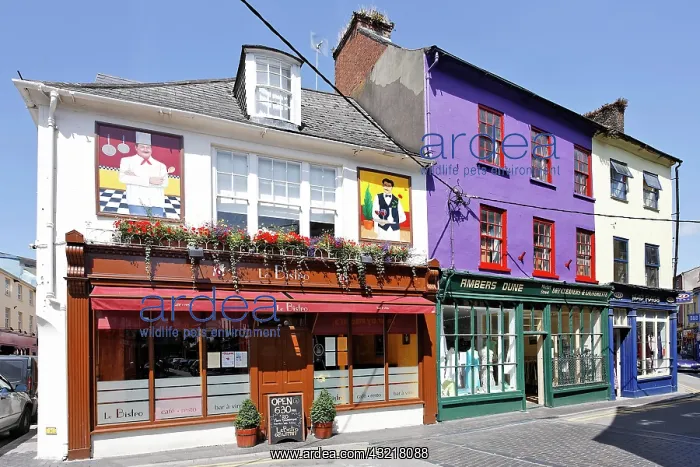 : Colourful pubs and houses, Kinsale, Cork, Ireland : Colourful pubs and houses, Kinsale, Cork, Ireland