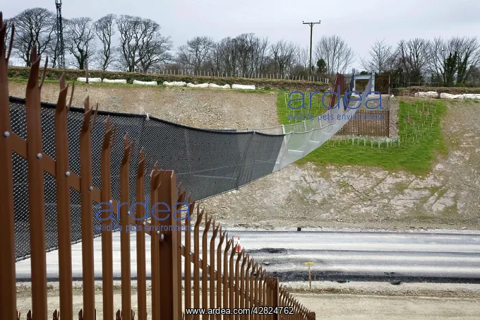 : Construction - Dobwalls by pass - showing bat bridge : Construction - Dobwalls by pass - showing bat bridge