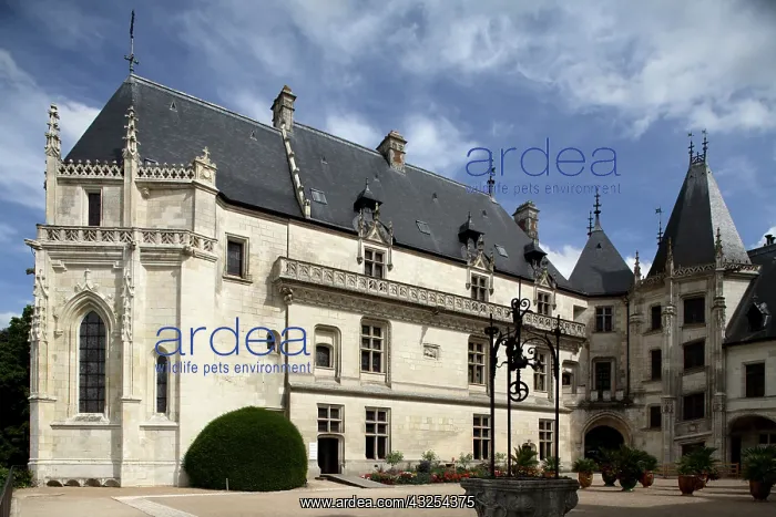 : The courtyard of Chateau de Chaumont-Sur-Loire : The courtyard of Chateau de Chaumont-Sur-Loire