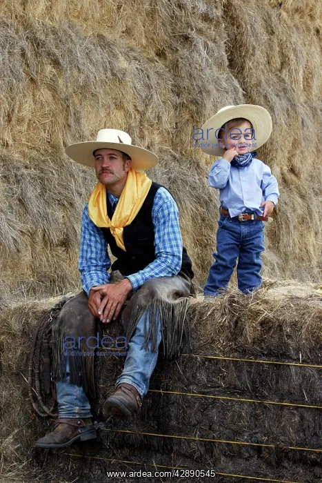 : Cowboy and child : Cowboy and child