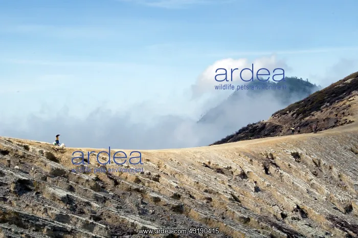  : The crater of the Ijen volano on Java