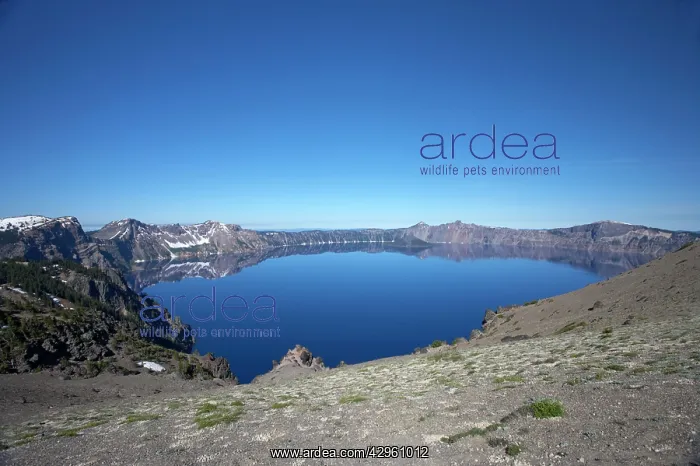 : Crater Lake - 1, 943 feet deep, deepest in the USA : Crater Lake - 1, 943 feet deep, deepest in the USA