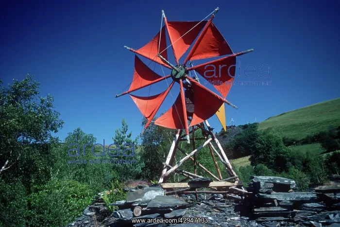 : Cretan windmill on hillside Centre for Alternative : Cretan windmill on hillside Centre for Alternative