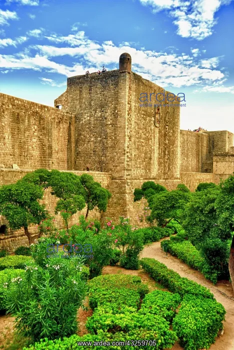 : Croatia, Dubrovnik, Old Town, Tower Bokar : Croatia, Dubrovnik, Old Town, Tower Bokar