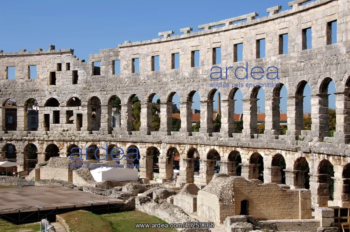: Croatia. Roman Amphitheater. Built in the : Croatia. Roman Amphitheater. Built in the