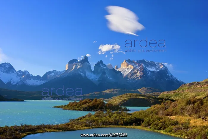 : Cuernos del Paine - mountain scenery encompassing : Cuernos del Paine - mountain scenery encompassing