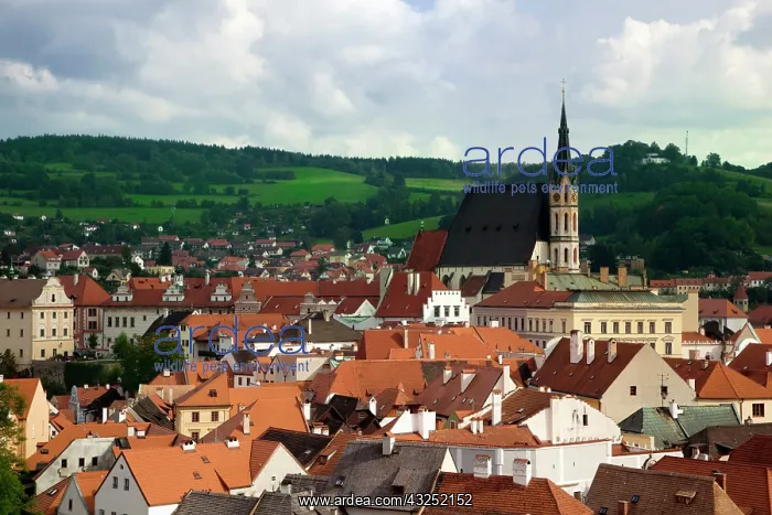 : Czech Republic, Cesky Krumlov. Overview : Czech Republic, Cesky Krumlov. Overview