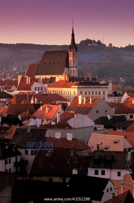 : Czech Republic, Cesky Krumlov. Town view : Czech Republic, Cesky Krumlov. Town view