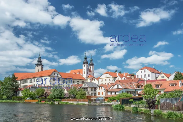 : Czech Republic, Moravia, Telc Old Town (Large : Czech Republic, Moravia, Telc Old Town (Large