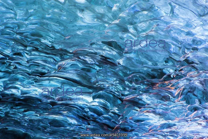  : Details of the ice in the glacial cave in the Breidamerkurjo