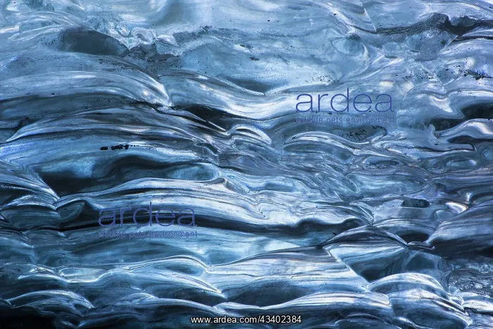 : Details of the ice in the glacial cave in the Breidamerkurjo : Details of the ice in the glacial cave in the Breidamerkurjo