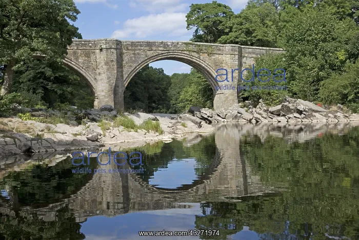 : Devils Bridge - a triple arched bridge built of : Devils Bridge - a triple arched bridge built of