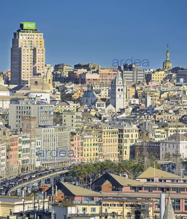 : DIG, geography / travel, Italy, Genoa city view : DIG, geography / travel, Italy, Genoa city view