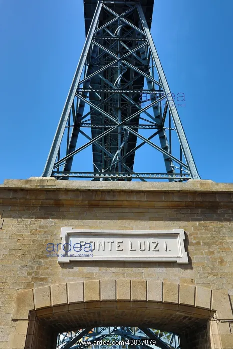: The Dom Luis I metal arch bridge over the Douro : The Dom Luis I metal arch bridge over the Douro
