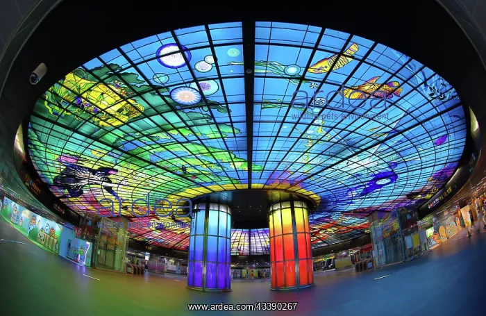 : The Dome of Light, Formosa Boulevard MRT Station, Kaohsiung : The Dome of Light, Formosa Boulevard MRT Station, Kaohsiung
