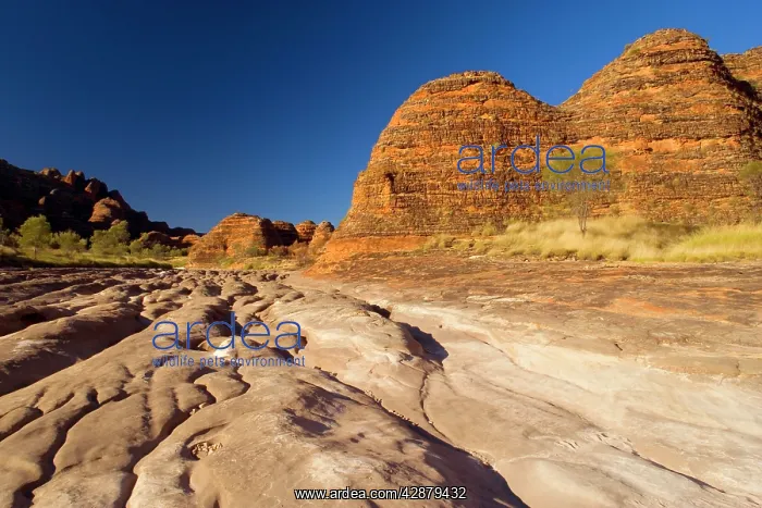 : Domes and Piccaninny creek - famous, banded sandstone : Domes and Piccaninny creek - famous, banded sandstone
