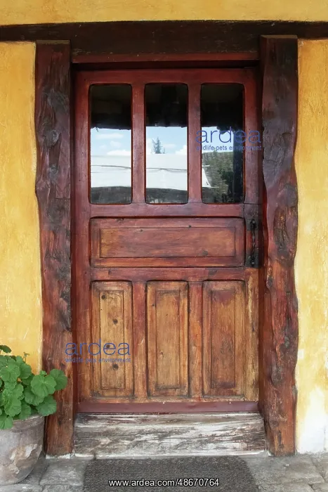 : Doors in the Hacienda San Agustin de Callo, a colonial : Doors in the Hacienda San Agustin de Callo, a colonial