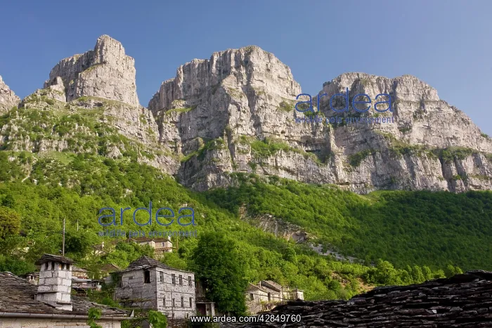 : The dramatic limestone cliffs of Astraka mountain : The dramatic limestone cliffs of Astraka mountain