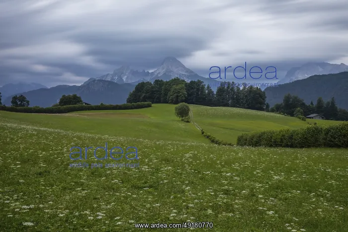 : Dramatic weather over the Alps in Berchtesgadener Land with a view of the Watzmann : Dramatic weather over the Alps in Berchtesgadener Land with a view of the Watzmann