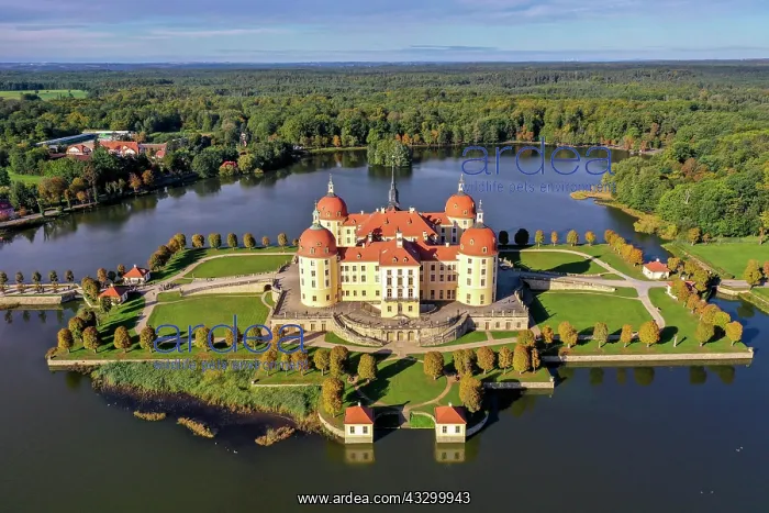 : Drone shot, drone photo, access road over the castle : Drone shot, drone photo, access road over the castle