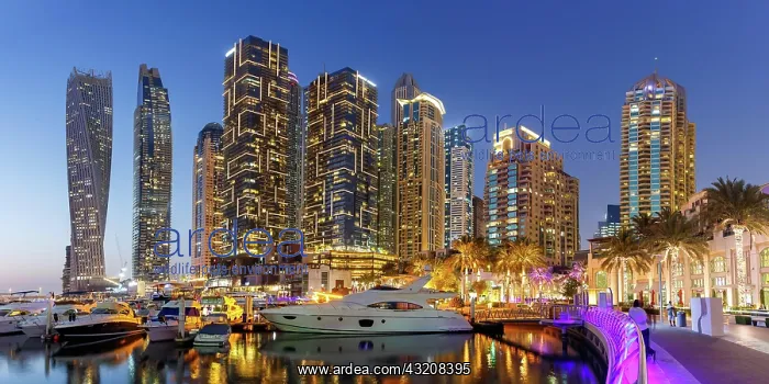 : Dubai Marina and Harbour Skyline Architecture Luxury : Dubai Marina and Harbour Skyline Architecture Luxury