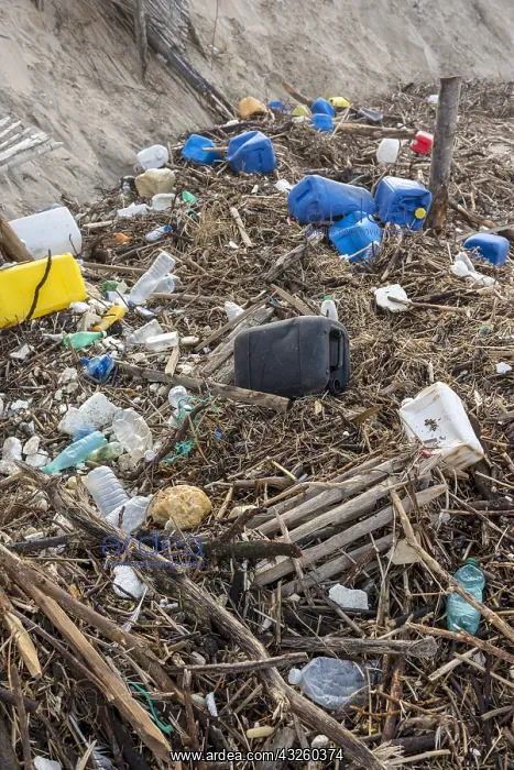 : Dumping of plastic waste by the sea, following the : Dumping of plastic waste by the sea, following the