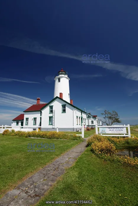 : Dungeness Lighthouse on the sandspit of Olympic : Dungeness Lighthouse on the sandspit of Olympic