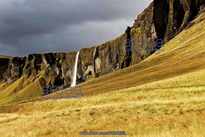 : Dwarf Cliffs with waterfall, Mountain landscape : Dwarf Cliffs with waterfall, Mountain landscape