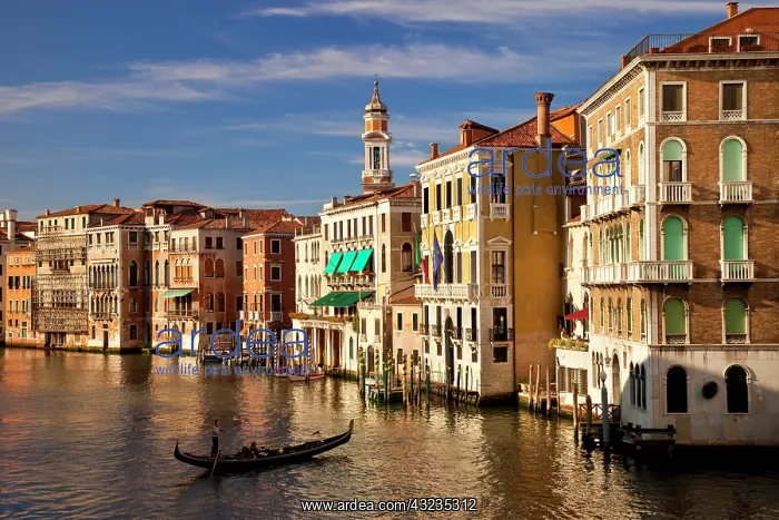 : Early evening view down the Grand Canal : Early evening view down the Grand Canal